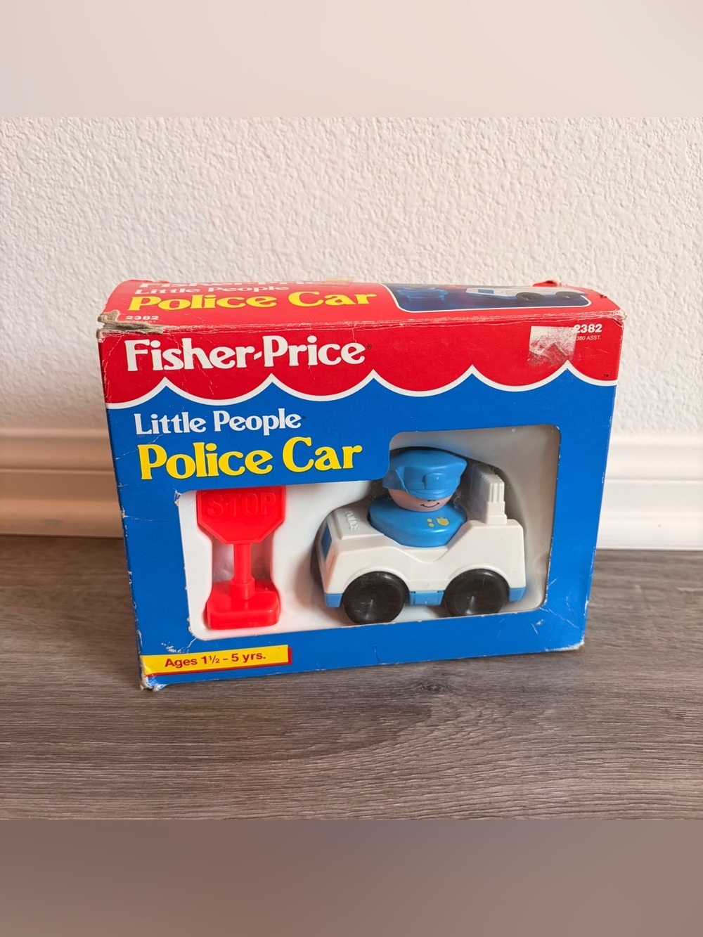Fisher-Price vintage police car toy